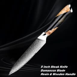 image-Damascus Steel Chef Knife Kitchen Professional Knives
