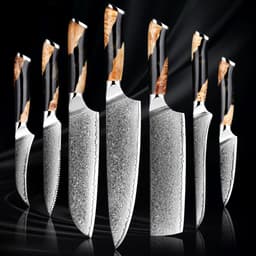image-Damascus Steel Chef Knife Kitchen Professional Knives