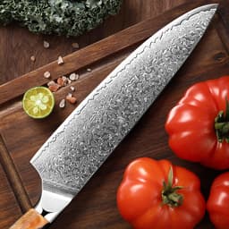image-Damascus Steel Chef Knife Kitchen Professional Knives