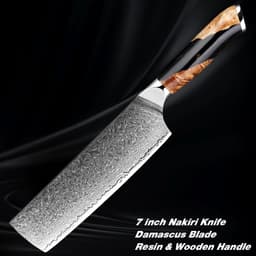 image-Damascus Steel Chef Knife Kitchen Professional Knives