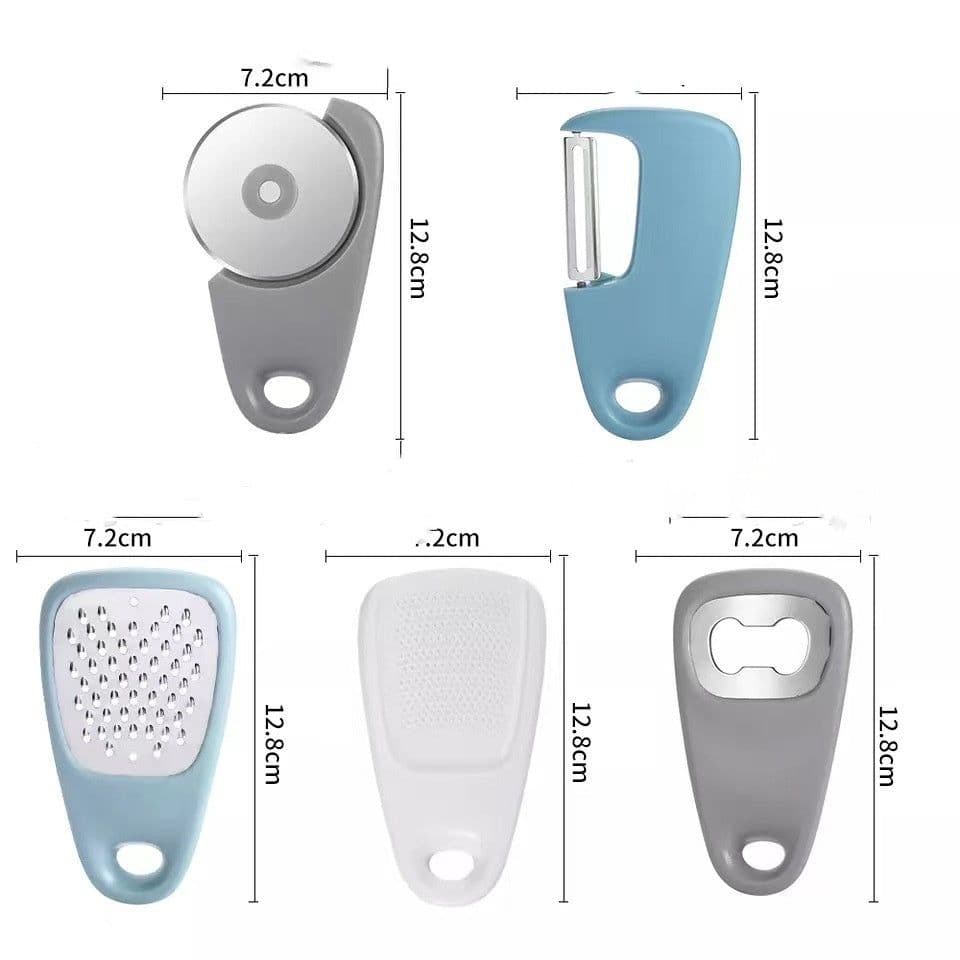 image-Kitchen Portable Five-in-one Shredding Machine Peeler