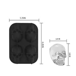 image-Skull Ice Tray Mold Silicone Ice Box Ice Cube Mold Bar DIY Mold Kitchen Bar Ice Making Tools Ice Cream Ice Cube Molds