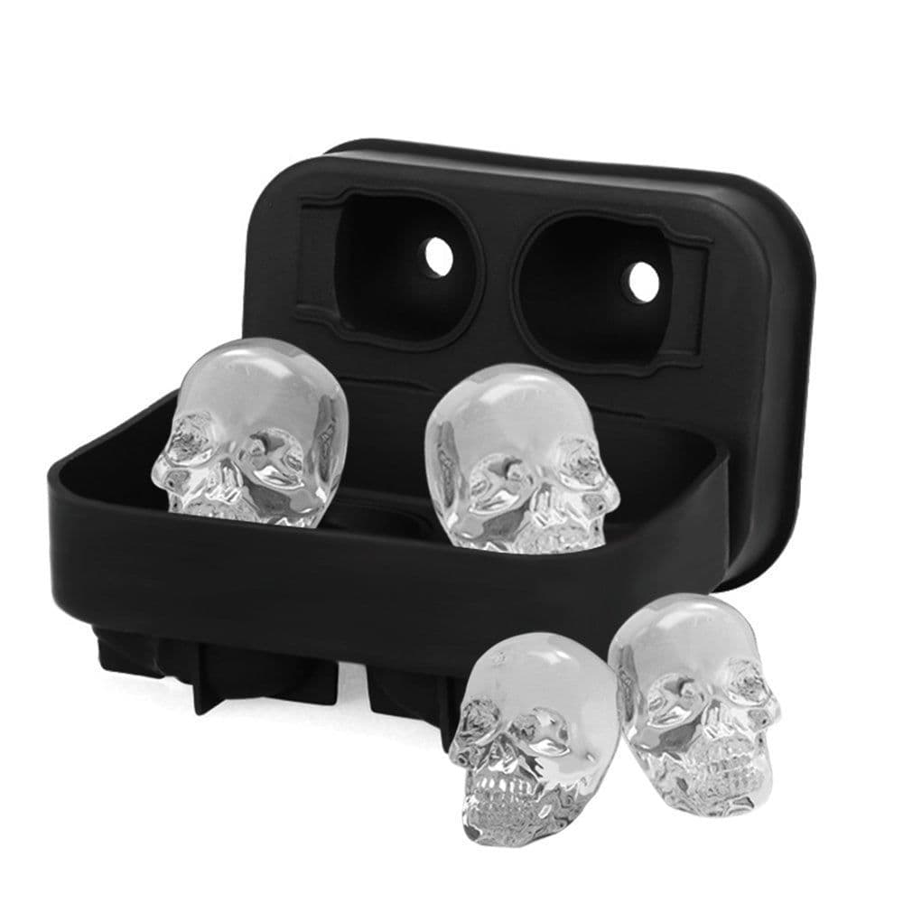 image-Skull Ice Tray Mold Silicone Ice Box Ice Cube Mold Bar DIY Mold Kitchen Bar Ice Making Tools Ice Cream Ice Cube Molds