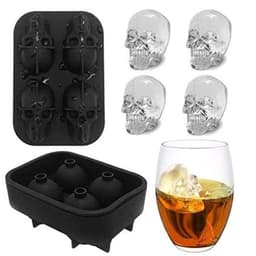 image-Skull Ice Tray Mold Silicone Ice Box Ice Cube Mold Bar DIY Mold Kitchen Bar Ice Making Tools Ice Cream Ice Cube Molds