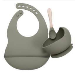 image-Suitable For Silicone Baby Plate Bowl Spoon Combo Set