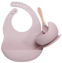 image-Suitable For Silicone Baby Plate Bowl Spoon Combo Set