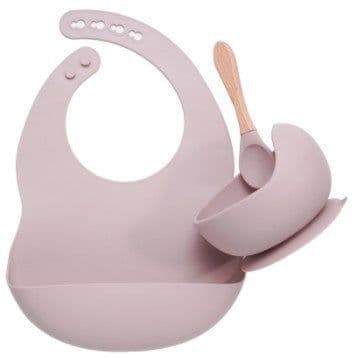 image-Suitable For Silicone Baby Plate Bowl Spoon Combo Set