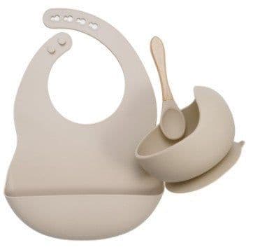 image-Suitable For Silicone Baby Plate Bowl Spoon Combo Set
