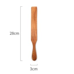 image-Teak Cooking Spatula Wood Spatula Salad Spatula