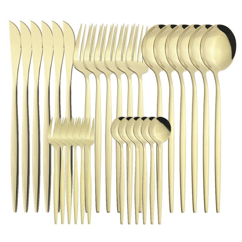 image-Stainless Steel Tableware Fruit Fork Household Hotel Creative Western Cutlery Tableware
