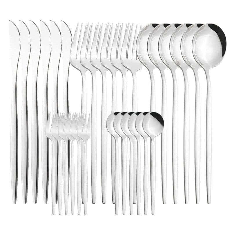 image-Stainless Steel Tableware Fruit Fork Household Hotel Creative Western Cutlery Tableware