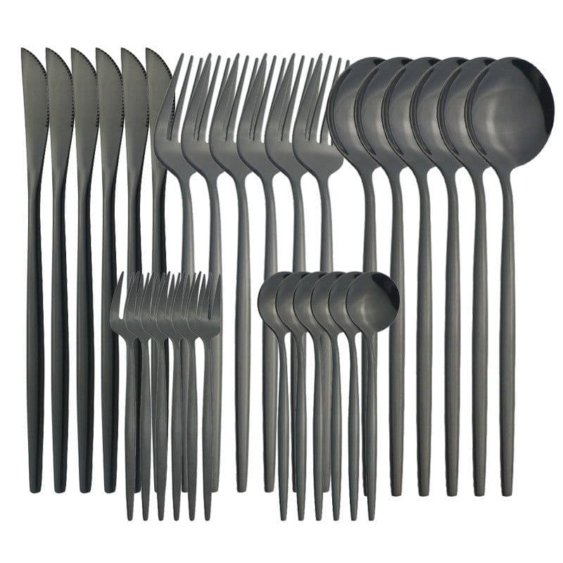 image-Stainless Steel Tableware Fruit Fork Household Hotel Creative Western Cutlery Tableware