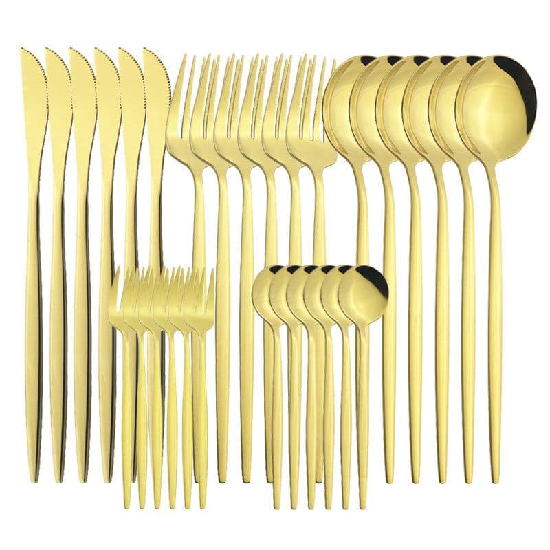 image-Stainless Steel Tableware Fruit Fork Household Hotel Creative Western Cutlery Tableware