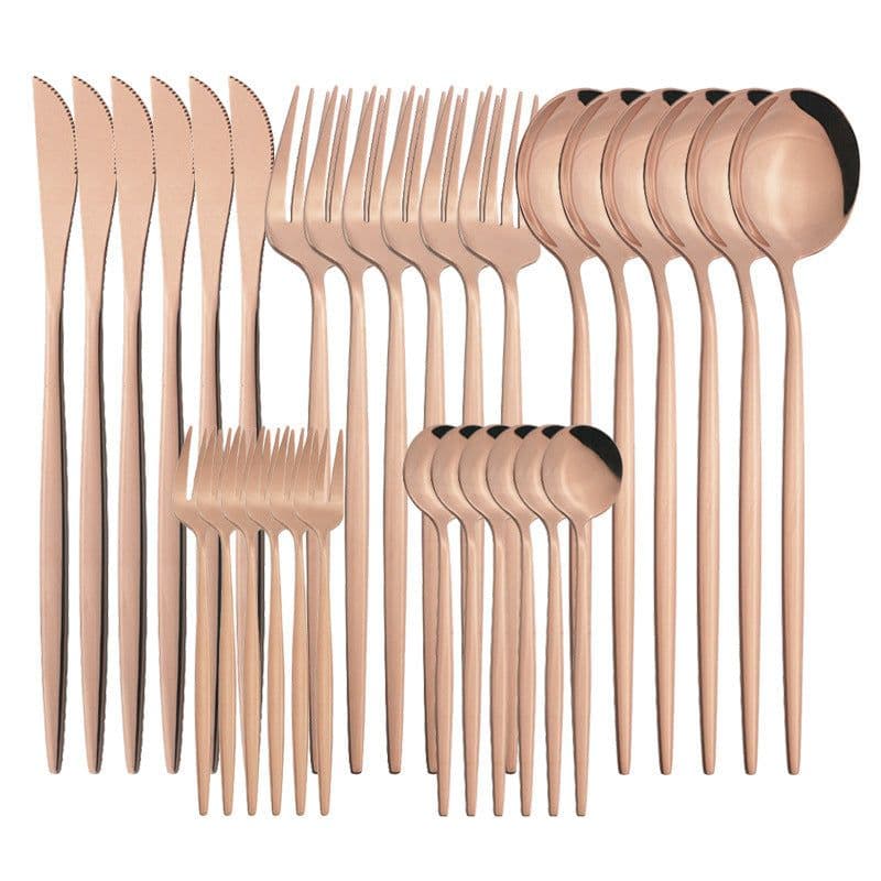 image-Stainless Steel Tableware Fruit Fork Household Hotel Creative Western Cutlery Tableware