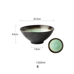image-European Style Hotel Restaurant Big Dish Creative Ramen Beef Noodle Ceramic Bowl