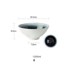image-European Style Hotel Restaurant Big Dish Creative Ramen Beef Noodle Ceramic Bowl