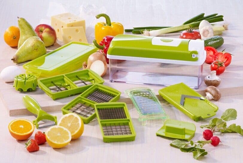 image-12pcs Multifunctional Vegetable Chopper Handle Food Grate Food Chopper Vegetable Slicer Dicer Cut Kitchen Gadgets