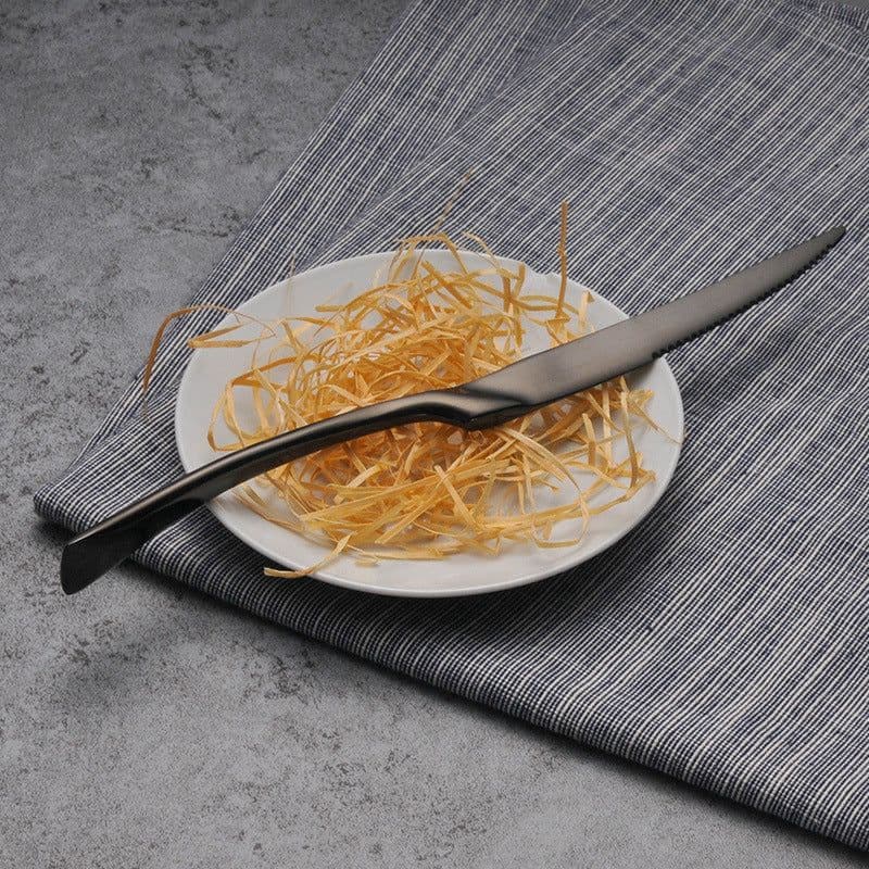 image-Cutlery Cutlery Stainless Steel Western Tableware Titanium Plated Black Gold