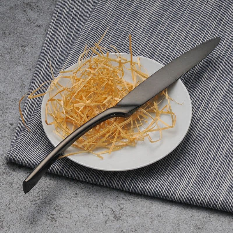 image-Cutlery Cutlery Stainless Steel Western Tableware Titanium Plated Black Gold