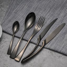 image-Cutlery Cutlery Stainless Steel Western Tableware Titanium Plated Black Gold