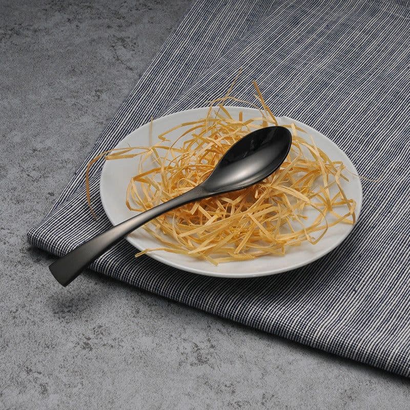 image-Cutlery Cutlery Stainless Steel Western Tableware Titanium Plated Black Gold