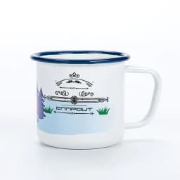 image-Enamel Camping Mug 300ml Colourful Metal Enamel Coffee Tea Camp Cups Mugs for Camping Hiking Backpacking Fishing Picnics