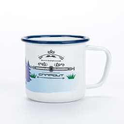 image-Enamel Camping Mug 300ml Colourful Metal Enamel Coffee Tea Camp Cups Mugs for Camping Hiking Backpacking Fishing Picnics
