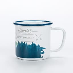 image-Enamel Camping Mug 300ml Colourful Metal Enamel Coffee Tea Camp Cups Mugs for Camping Hiking Backpacking Fishing Picnics