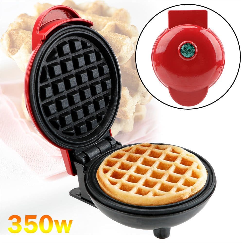 image-Electric Waffle Maker Machine EU Plug Mini Eggette Breakfast Pot Pan Bubble Egg Cake Oven Waffle Molds