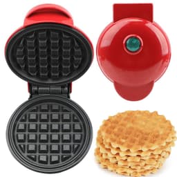 image-Electric Waffle Maker Machine EU Plug Mini Eggette Breakfast Pot Pan Bubble Egg Cake Oven Waffle Molds