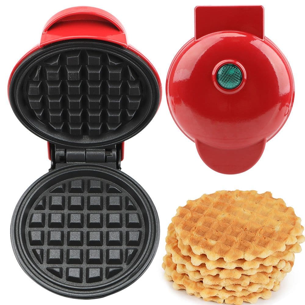 image-Electric Waffle Maker Machine EU Plug Mini Eggette Breakfast Pot Pan Bubble Egg Cake Oven Waffle Molds