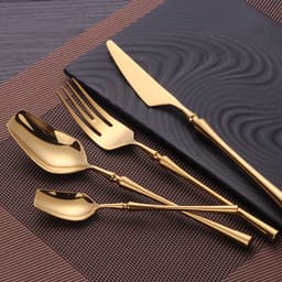 image-Four-piece Set Of Stainless Steel Cutlery, Western Cutlery, Steak Cutlery