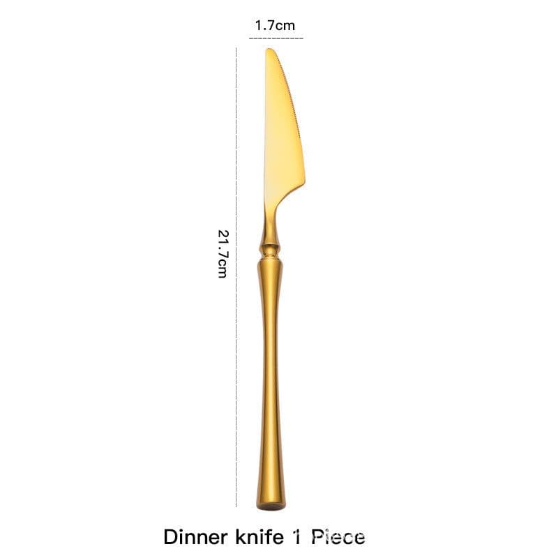 image-Four-piece Set Of Stainless Steel Cutlery, Western Cutlery, Steak Cutlery