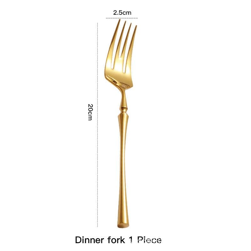 image-Four-piece Set Of Stainless Steel Cutlery, Western Cutlery, Steak Cutlery