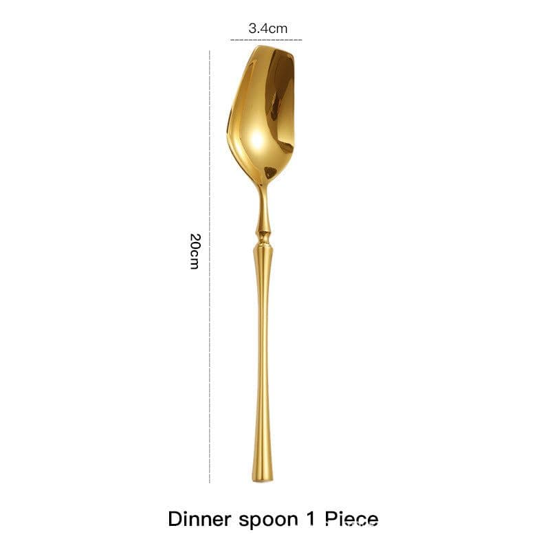 image-Four-piece Set Of Stainless Steel Cutlery, Western Cutlery, Steak Cutlery