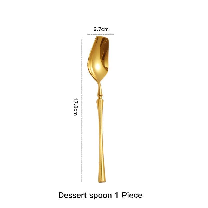 image-Four-piece Set Of Stainless Steel Cutlery, Western Cutlery, Steak Cutlery