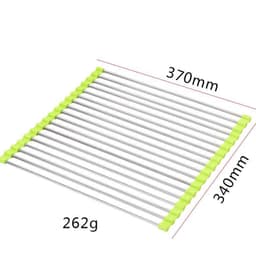 image-Sink Bowl Rack Stainless Steel Drain Rack Foldable Kitchen Sink Sink Sink Dish Rack