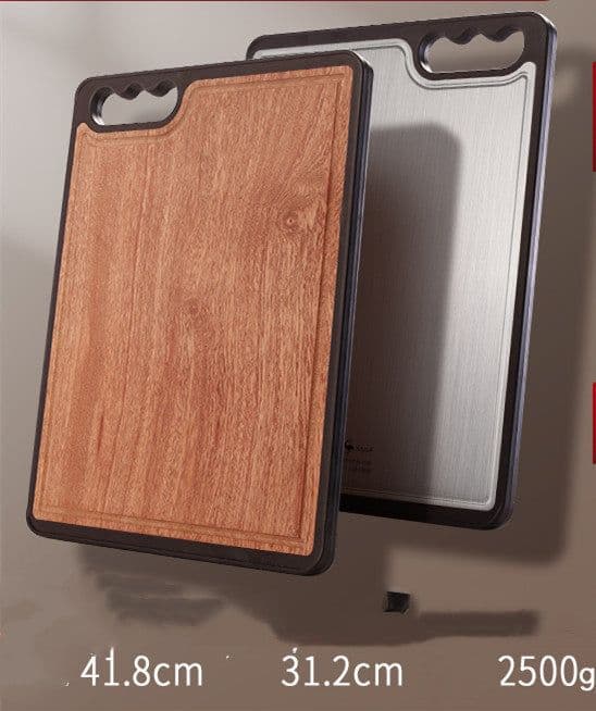 image-German Cutting Board Solid Wood Ebony Imported Cutting Board Double-Sided Sticky Board Accounting For Household Antibacterial And Mildew-Proof Cutting Board Cutting Board