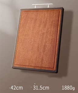 image-German Cutting Board Solid Wood Ebony Imported Cutting Board Double-Sided Sticky Board Accounting For Household Antibacterial And Mildew-Proof Cutting Board Cutting Board