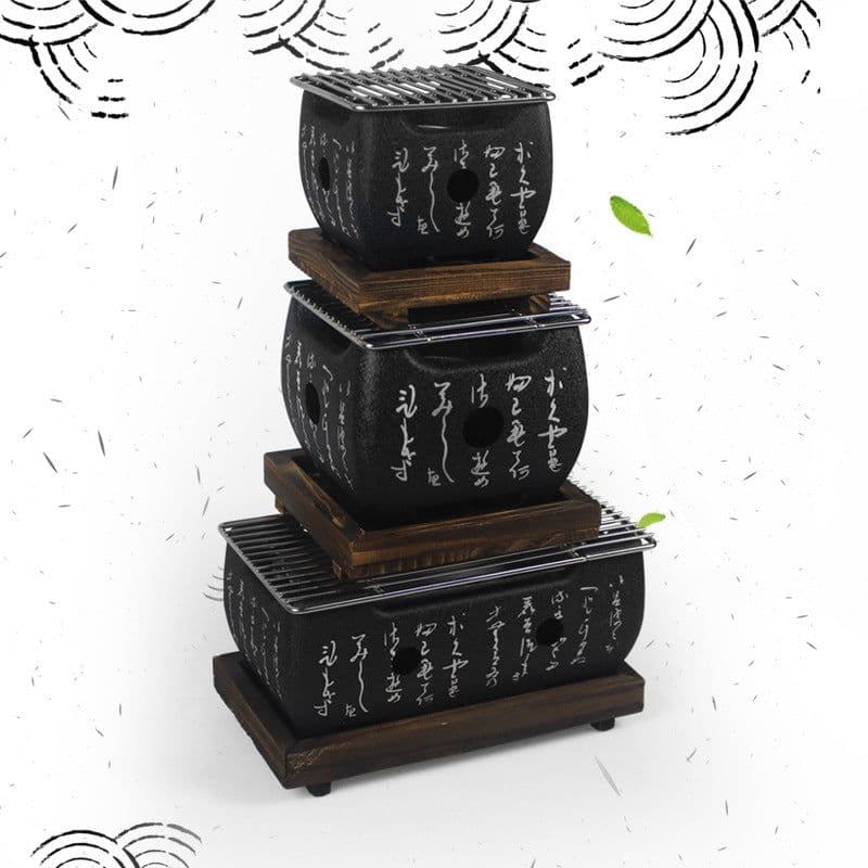 image-Japanese Cuisine, Charcoal Grill, Japanese Style Barbecue Grill, Alcohol Stove, Tea Brewing Stove