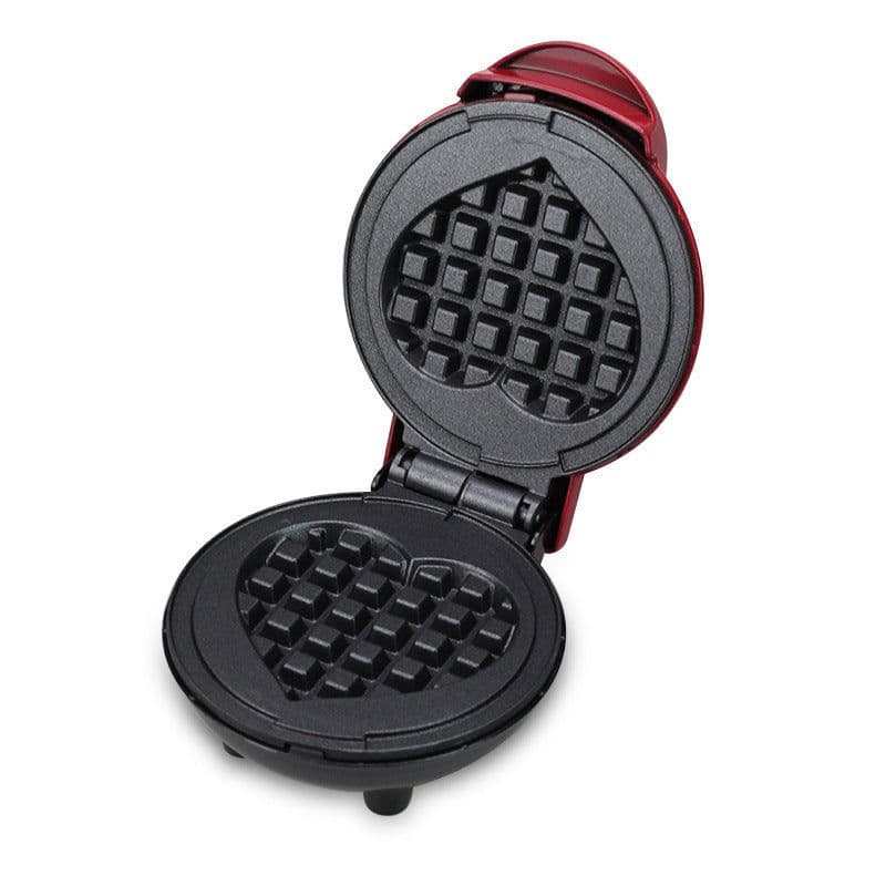 image-Mini Waffle Maker Waffle Home Children'S Breakfast Machine Portable Electric Baking Pan Light Food Machine