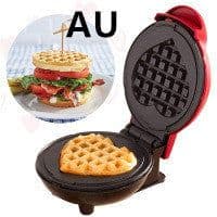 image-Mini Waffle Maker Waffle Home Children'S Breakfast Machine Portable Electric Baking Pan Light Food Machine