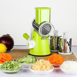 image-Food Processor Vegetable Chopper Kitchen Roller Gadgets Tool Vegetable Cutter Round Slicer Graters Potato Carrot Cheese Shredder