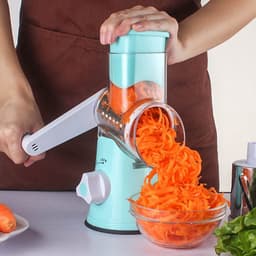 image-Food Processor Vegetable Chopper Kitchen Roller Gadgets Tool Vegetable Cutter Round Slicer Graters Potato Carrot Cheese Shredder