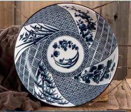 image-Blue And White Porcelain Dinner Plates Household Japanese Ceramic Dinner Plates Plates Underglaze Color Salad Fruit Plates Dessert Plates