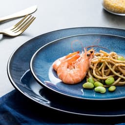image-European-Style Ceramic Plate, Western Plate, Steak Plate, Disc Cake Plate, Pasta Plate, Breakfast Plate, Kiln Change Plate, Underglaze Tableware