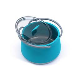 image-New Camping Portable Silicone Folding Kettle Outdoor Compressible Folding Pot Travel Silicone Kettle