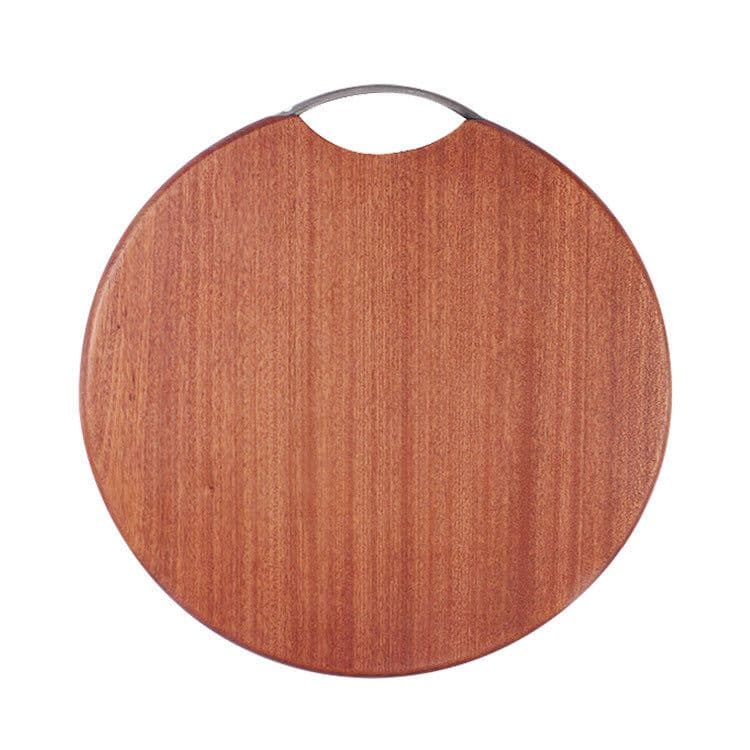 image-Japanese Ebony Cutting Board Whole Wood Cutting Board Household Solid Wood Cutting Board Circular Crack Proof Cutting Board Kitchen Cutting Board