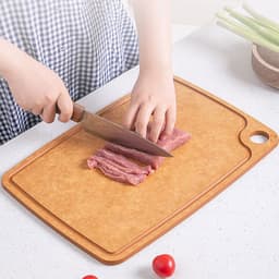 image-Anti Mildew And Anti Bacteria Solid Wood Cutting Board Of Pine Fiber Cutting Board