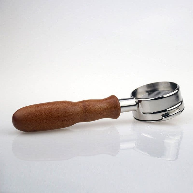 image-58Mm Stainless Steel Binaural Coffee Machine Handle Bottomless Filter Portafilter Universal